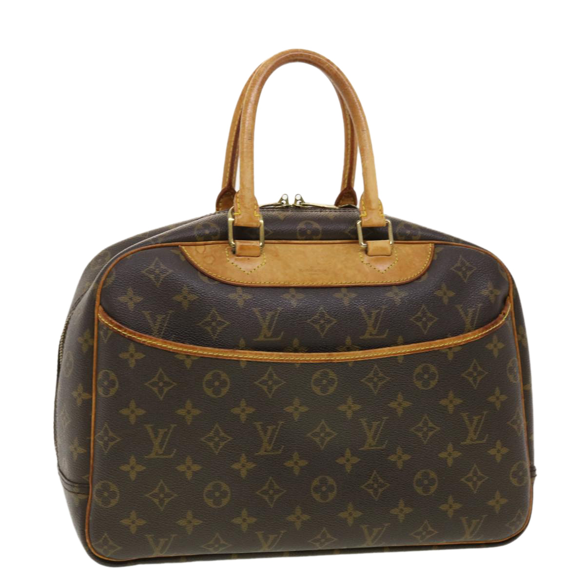 Louis Vuitton Monogram Deauville Hand Bag M47270 Lv Auth Bs4834